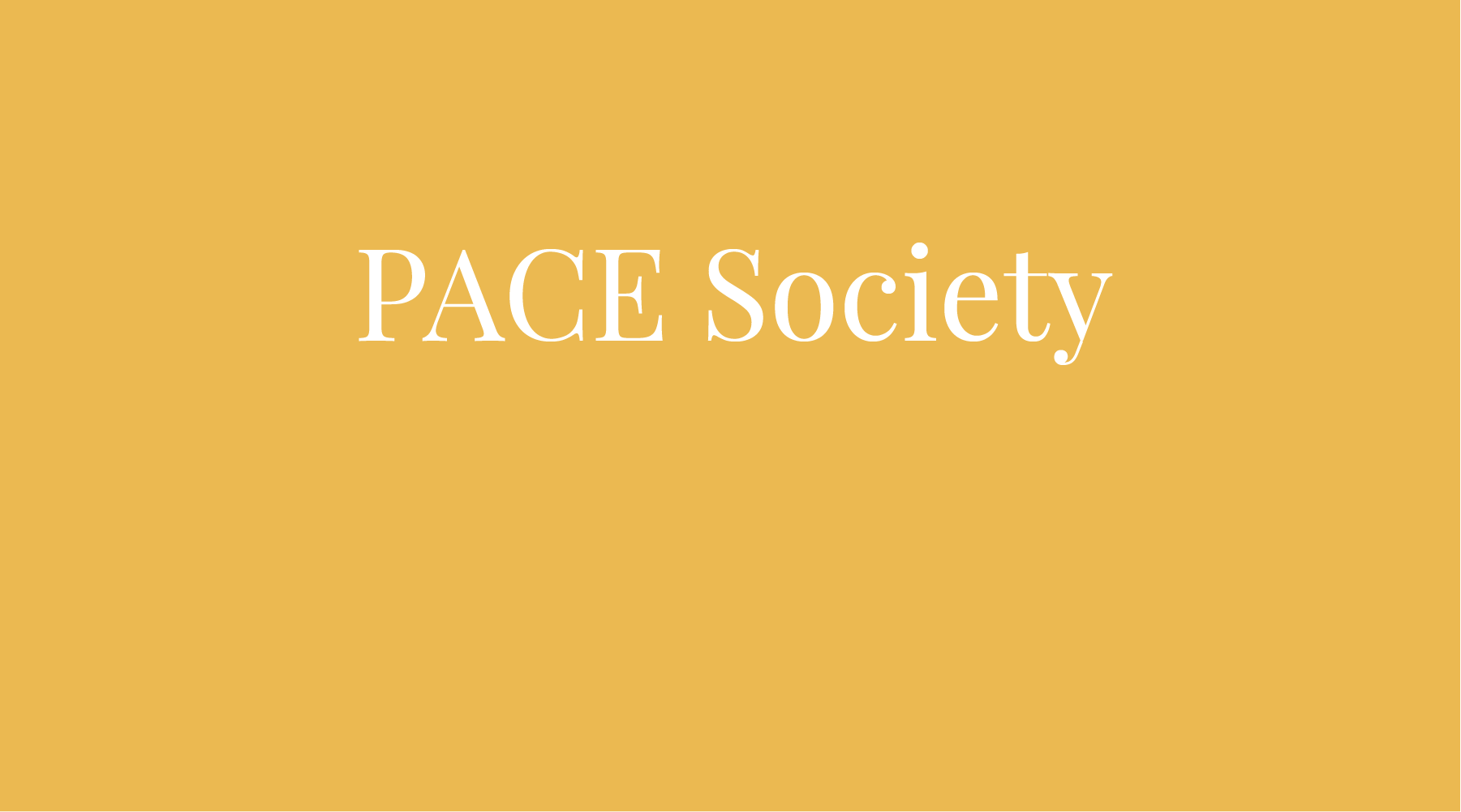 OUR JANUARY NON-PROFIT - PACE SOCIETY