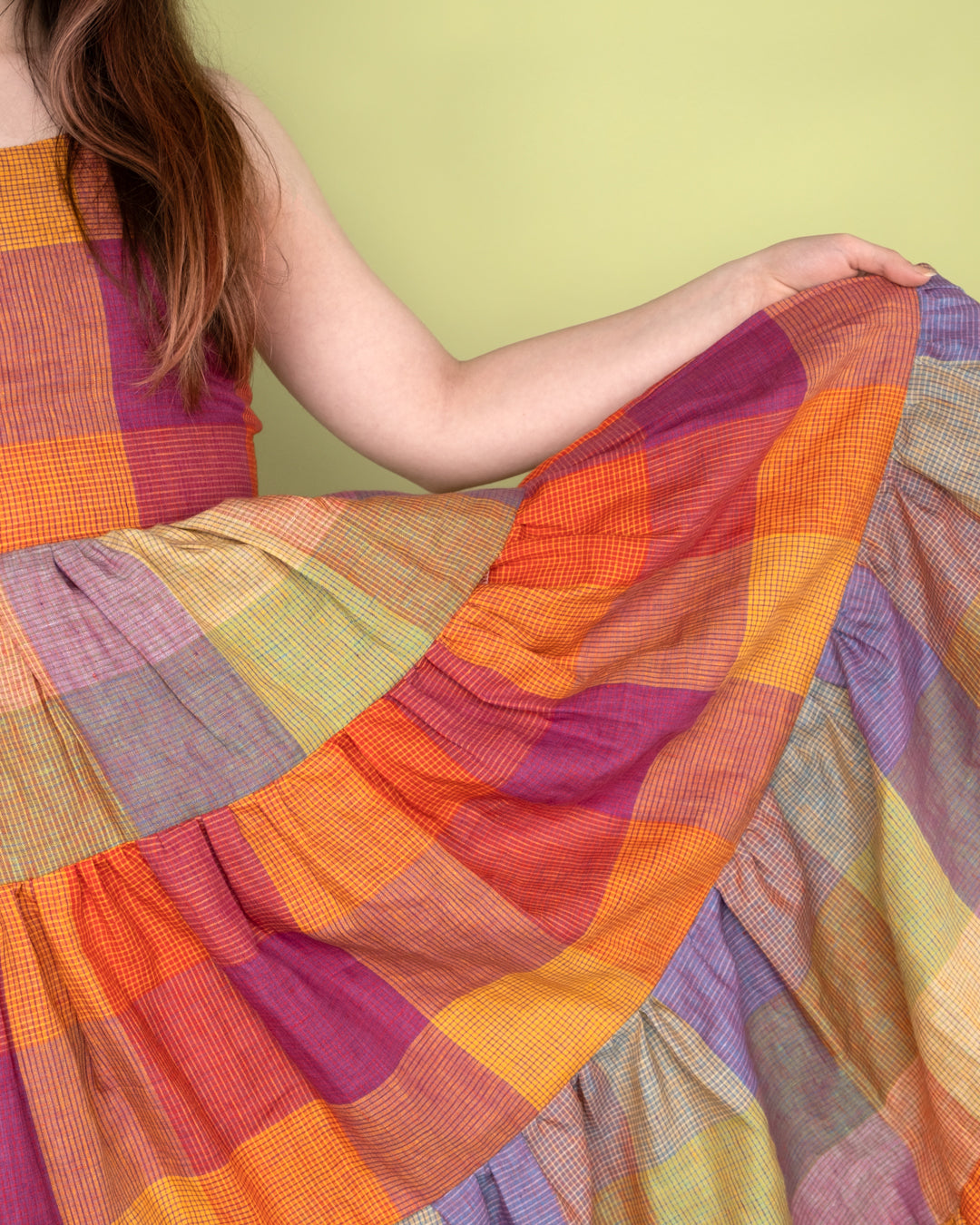 Prism Check Yarn-Dyed Linen - Rainbow