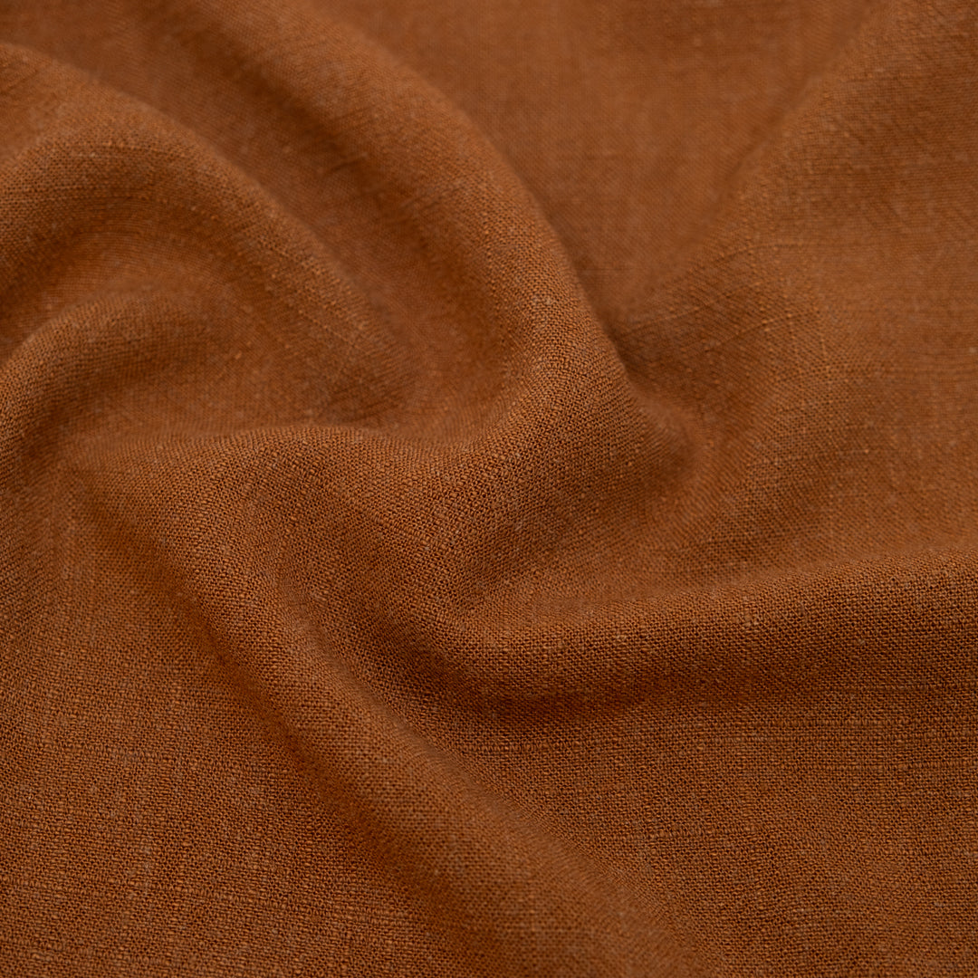Viscose Linen Noil - Cinnamon | Blackbird Fabrics