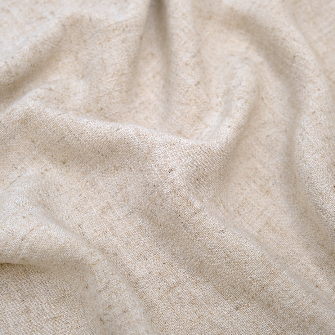 Viscose Linen Noil - Almond | Blackbird Fabrics