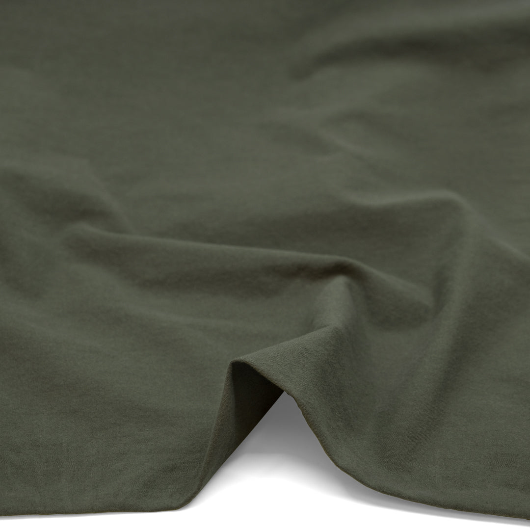 4.5oz Sandwashed Cotton - Deep Sage | Blackbird Fabrics