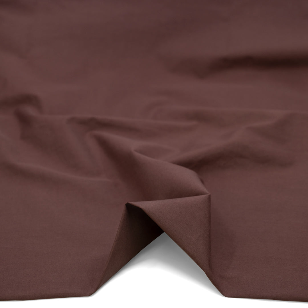 Washed Cotton Poplin - Deep Mauve | Blackbird Fabrics
