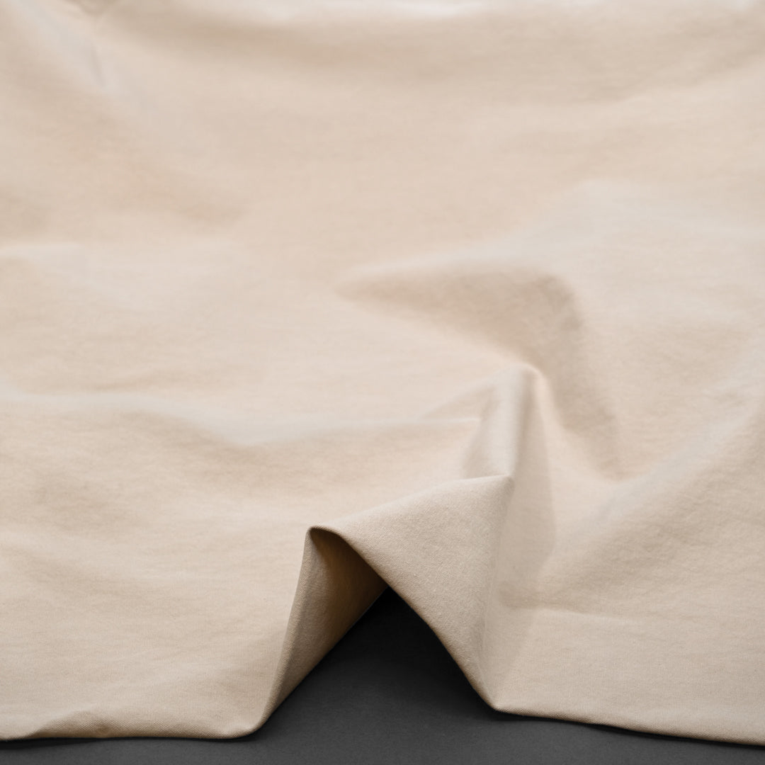 7oz Softened Organic Cotton - Salt | Blackbird Fabrics
