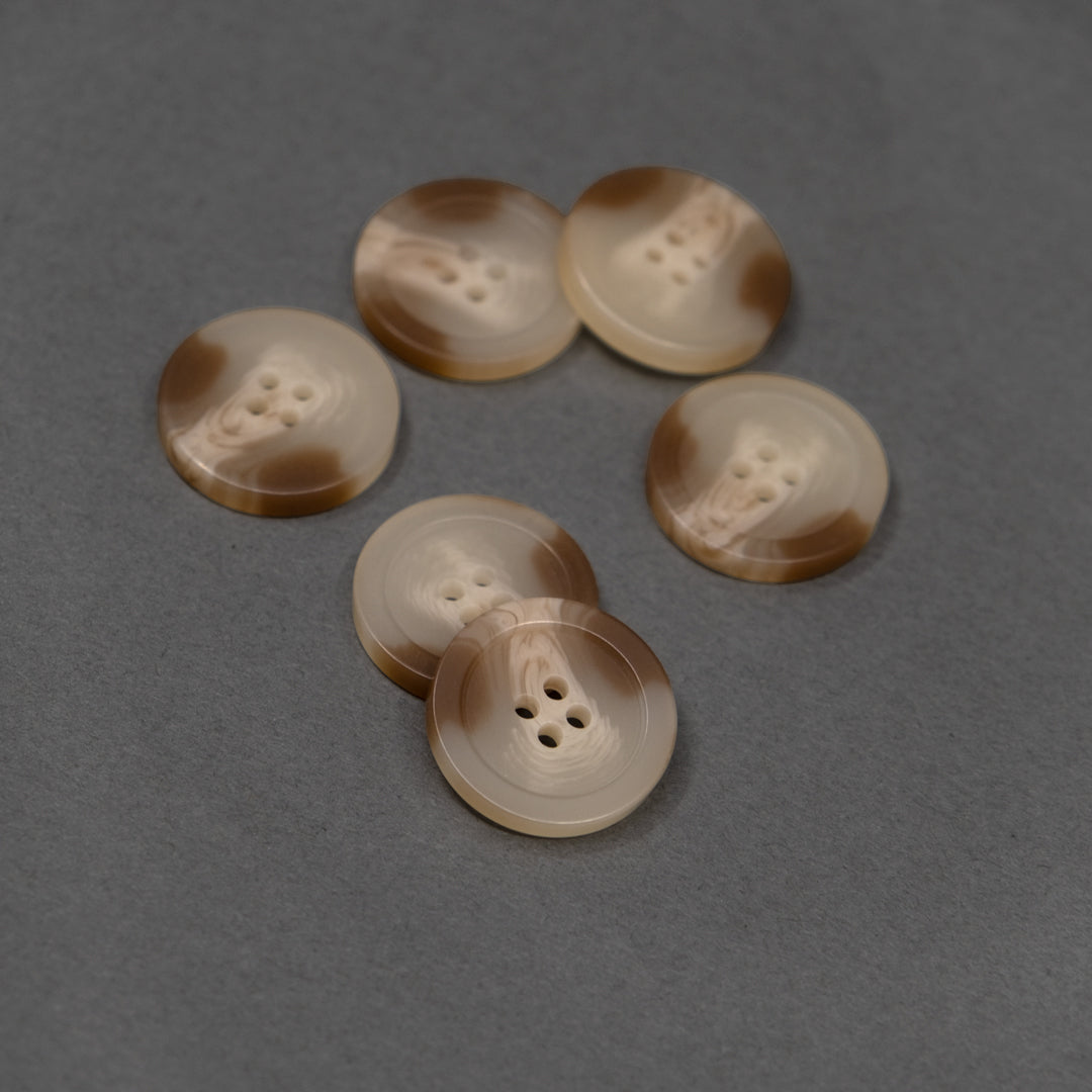 Latte Art 23mm (15/16”) Buttons - Set of 6 | Blackbird Fabrics