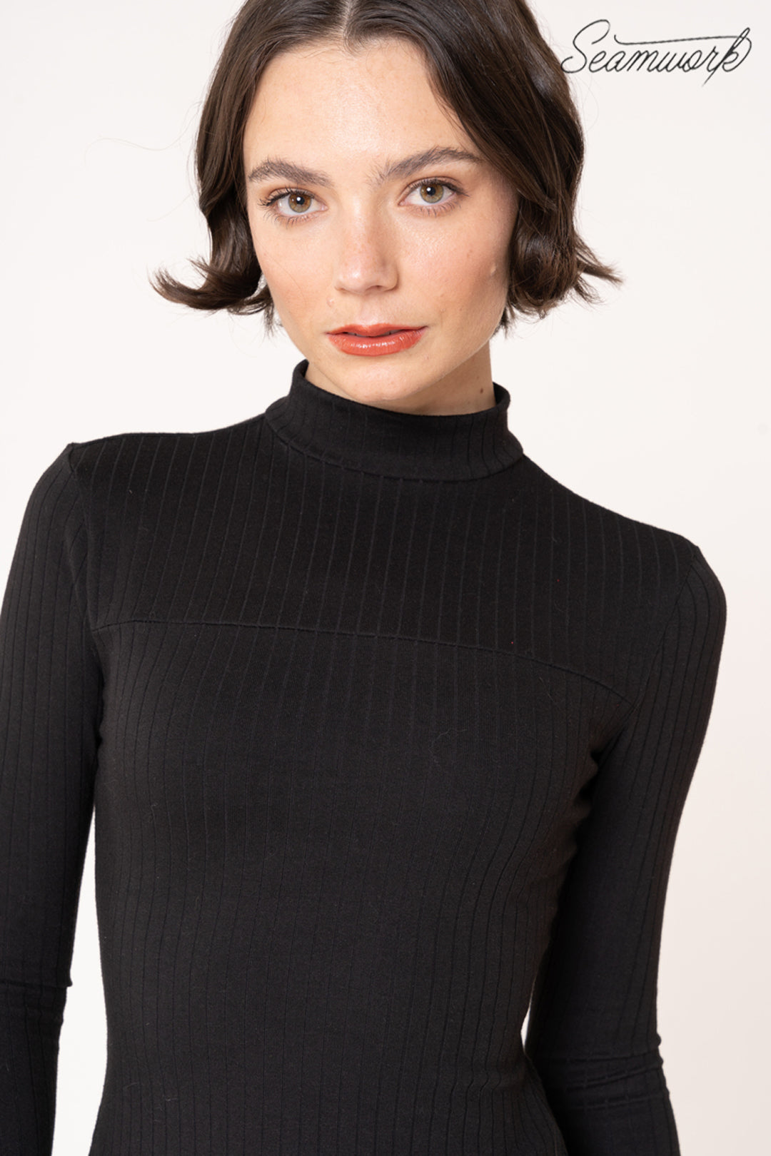 Wide Rib Knit - Charcoal