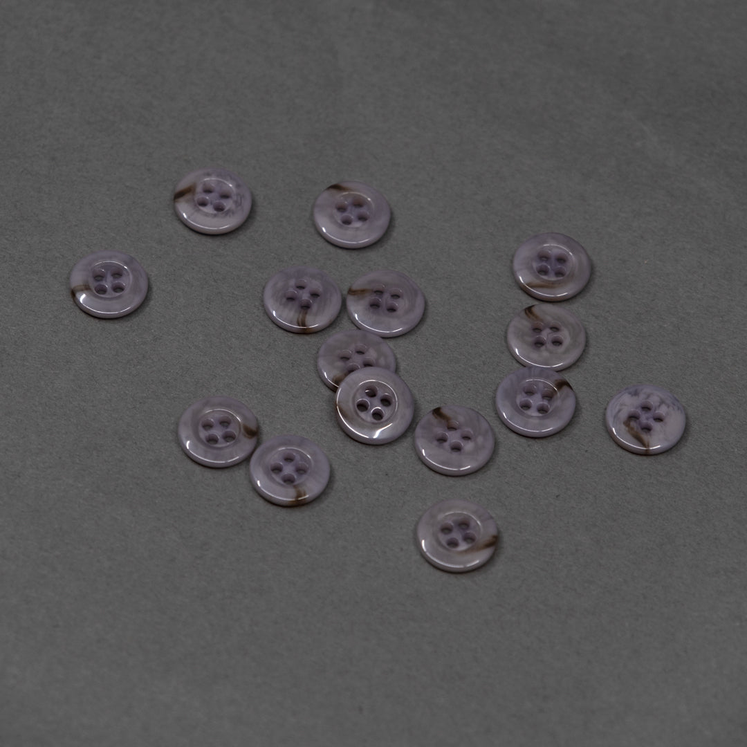 Storm Purple 14mm (9/16") Buttons - Set of 15 | Blackbird Fabrics