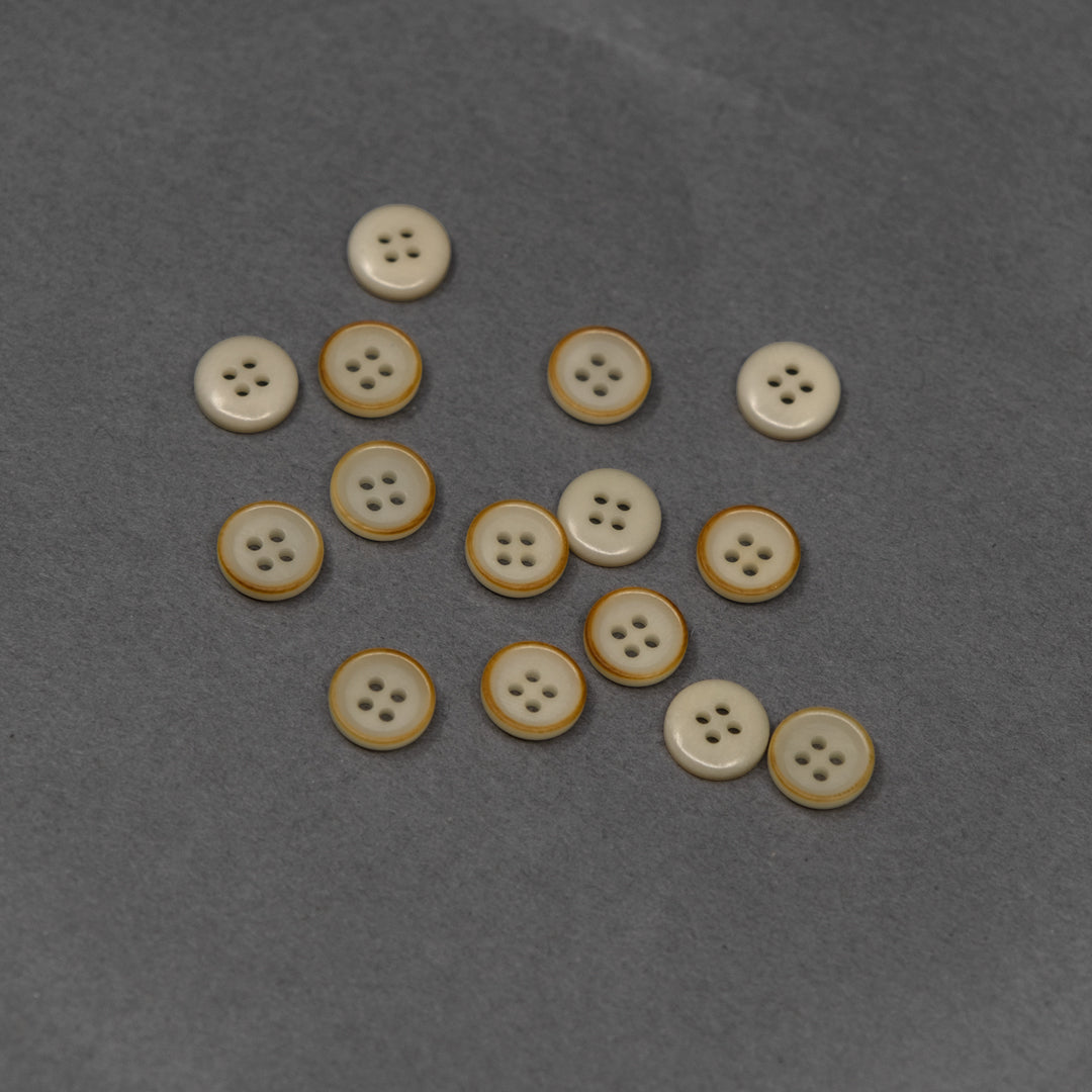 Toast 10mm (3/8") Buttons - Set of 15 | Blackbird Fabrics