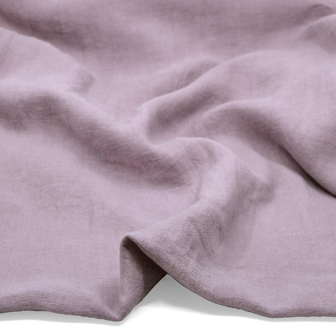6.5oz Laundered Linen Twill - London Fog | Blackbird Fabrics