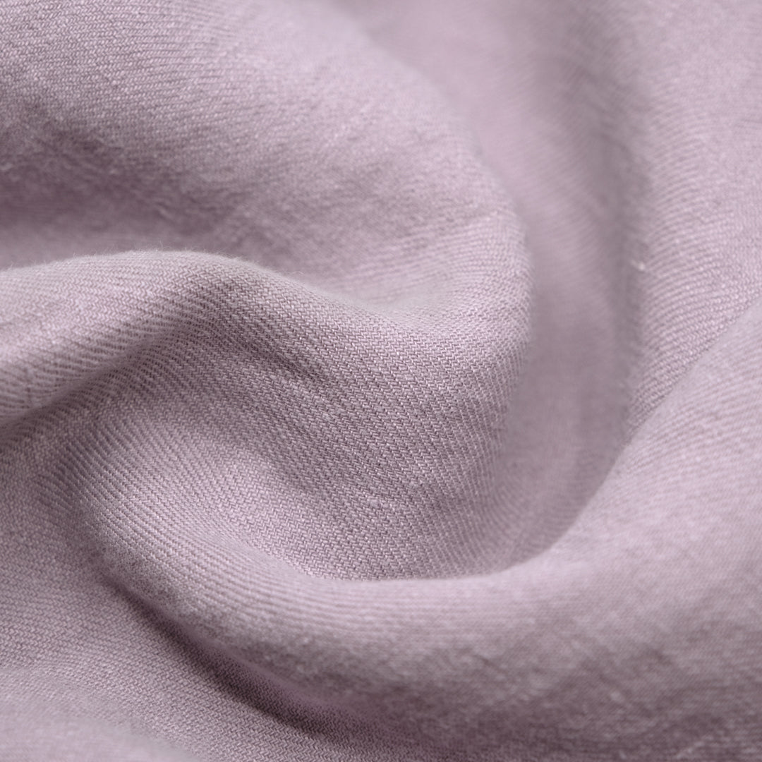 6.5oz Laundered Linen Twill - London Fog | Blackbird Fabrics