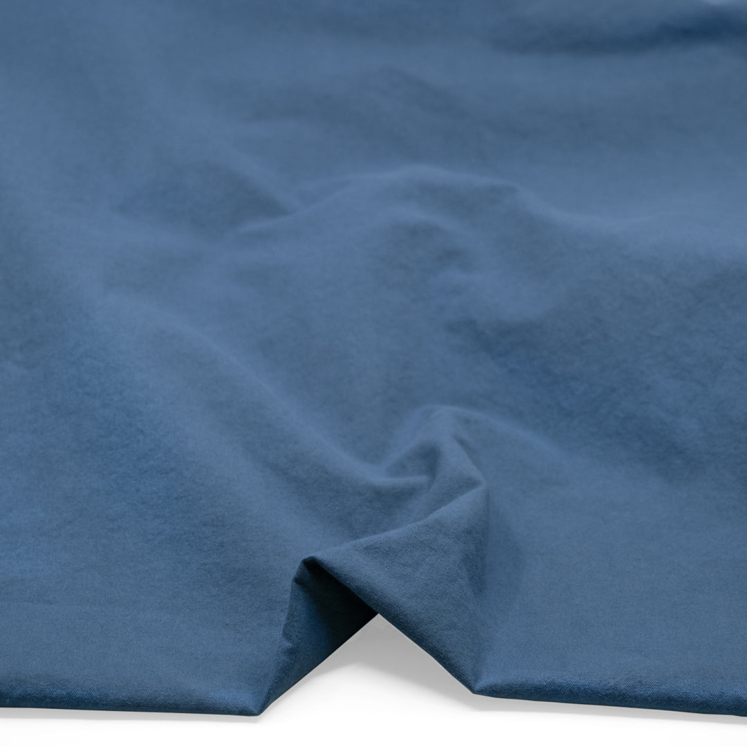 7oz Softened Organic Cotton - Blue Pool | Blackbird Fabrics
