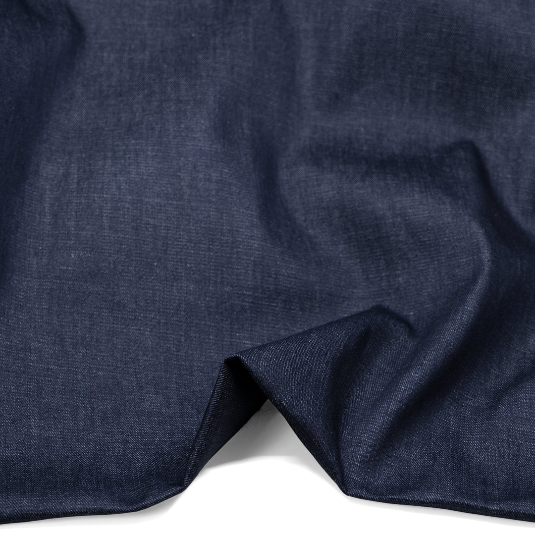 9.5oz Candiani Mills Comfort Stretch Denim - Medium Indigo | Blackbird Fabrics