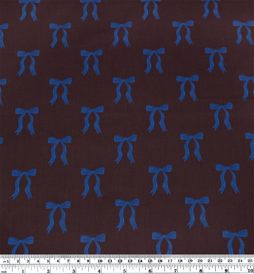 Adorn You Lightweight Cotton Lawn - Ganache/Lapis | Blackbird Fabrics