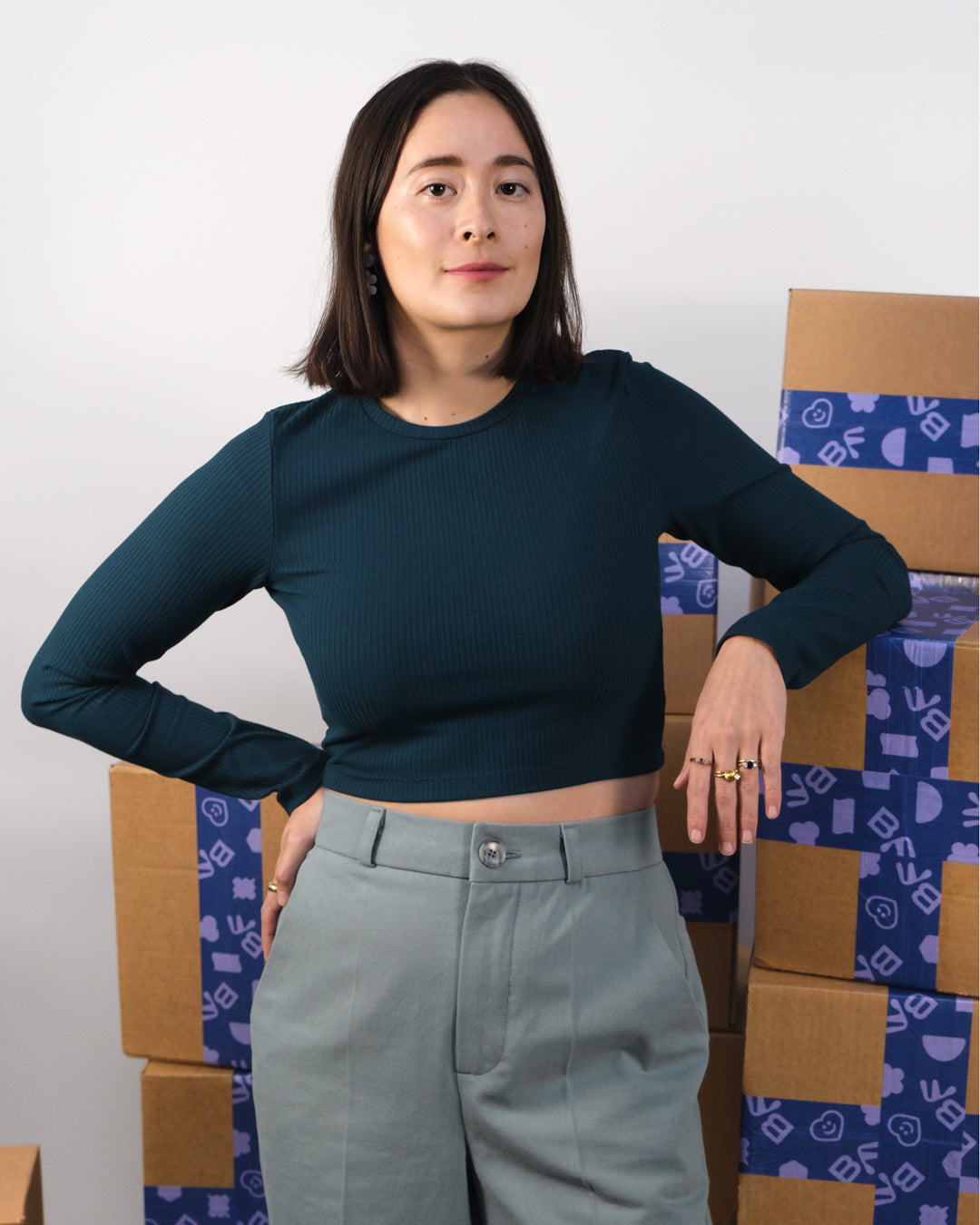 Carrie Crop Top by BF Patterns - PDF Download | Blackbird Fabrics