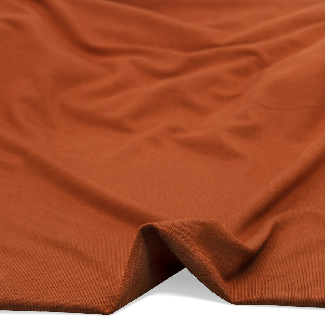 Bamboo Jersey Knit - Rust | Blackbird Fabrics