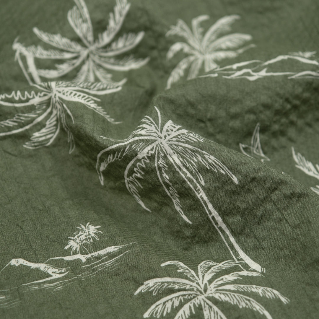 Cabana Views Crinkle Cotton - Willow | Blackbird Fabrics