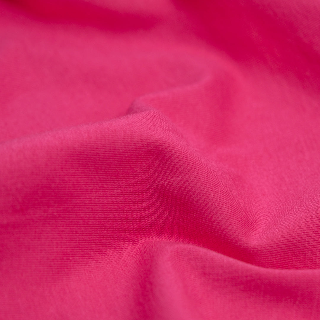 Cotton Jersey Knit - Electric Pink | Blackbird Fabrics