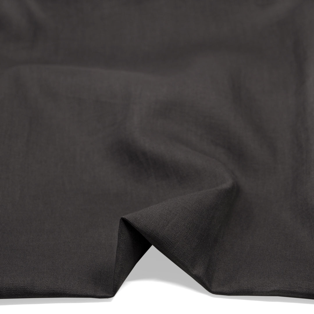 Heritage Heavyweight Linen - Charcoal | Blackbird Fabrics