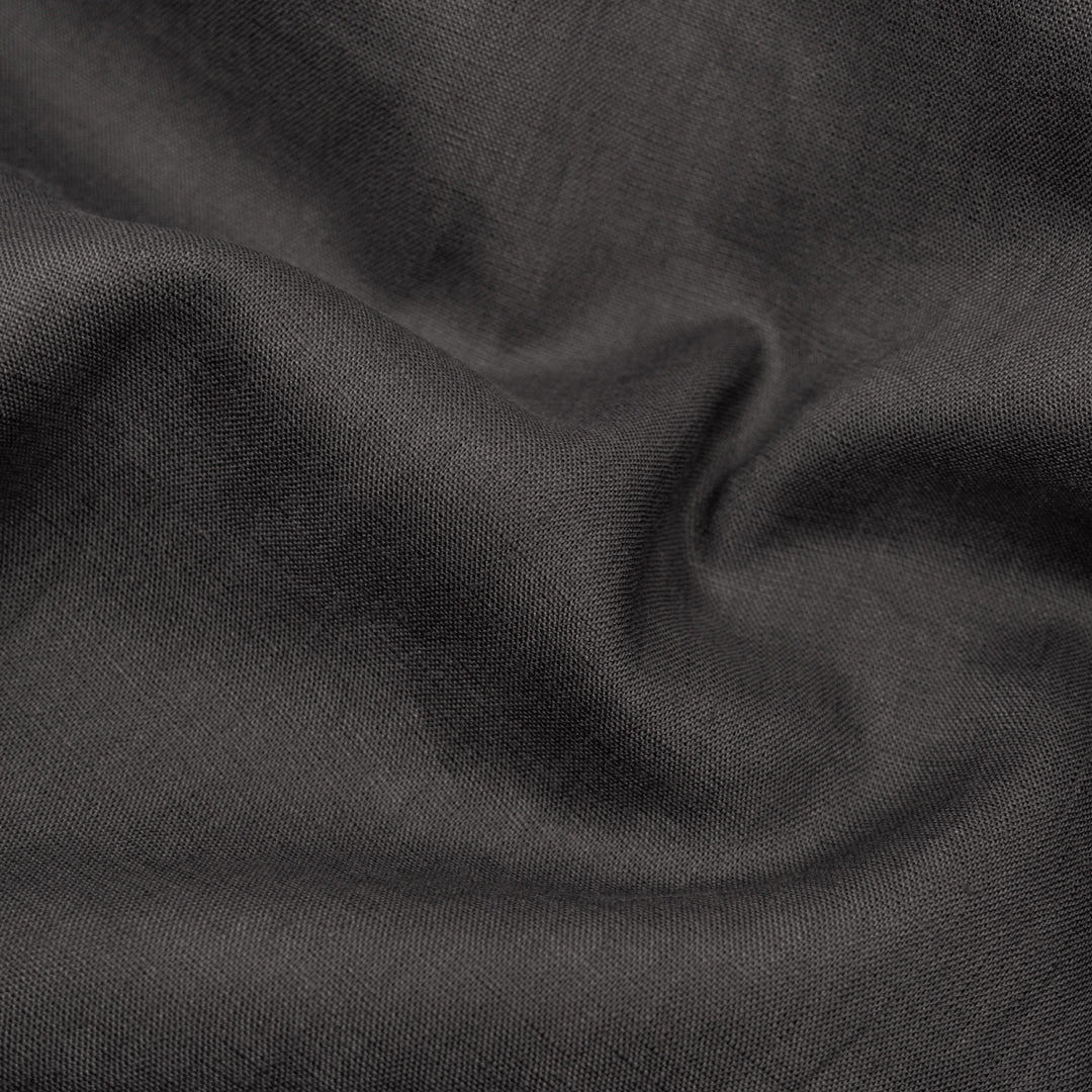 Heritage Heavyweight Linen - Charcoal | Blackbird Fabrics