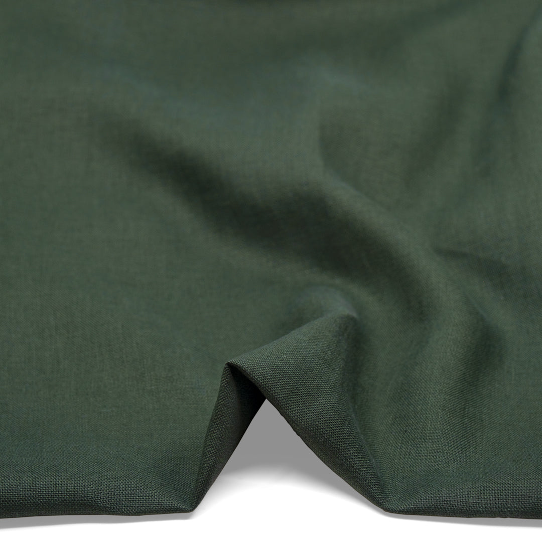 Heritage Heavyweight Linen - Pine | Blackbird Fabrics