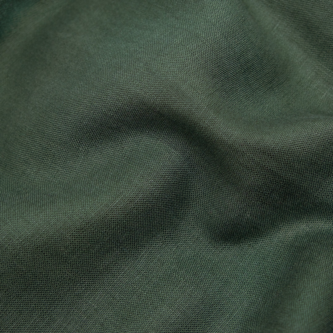 Heritage Heavyweight Linen - Pine | Blackbird Fabrics
