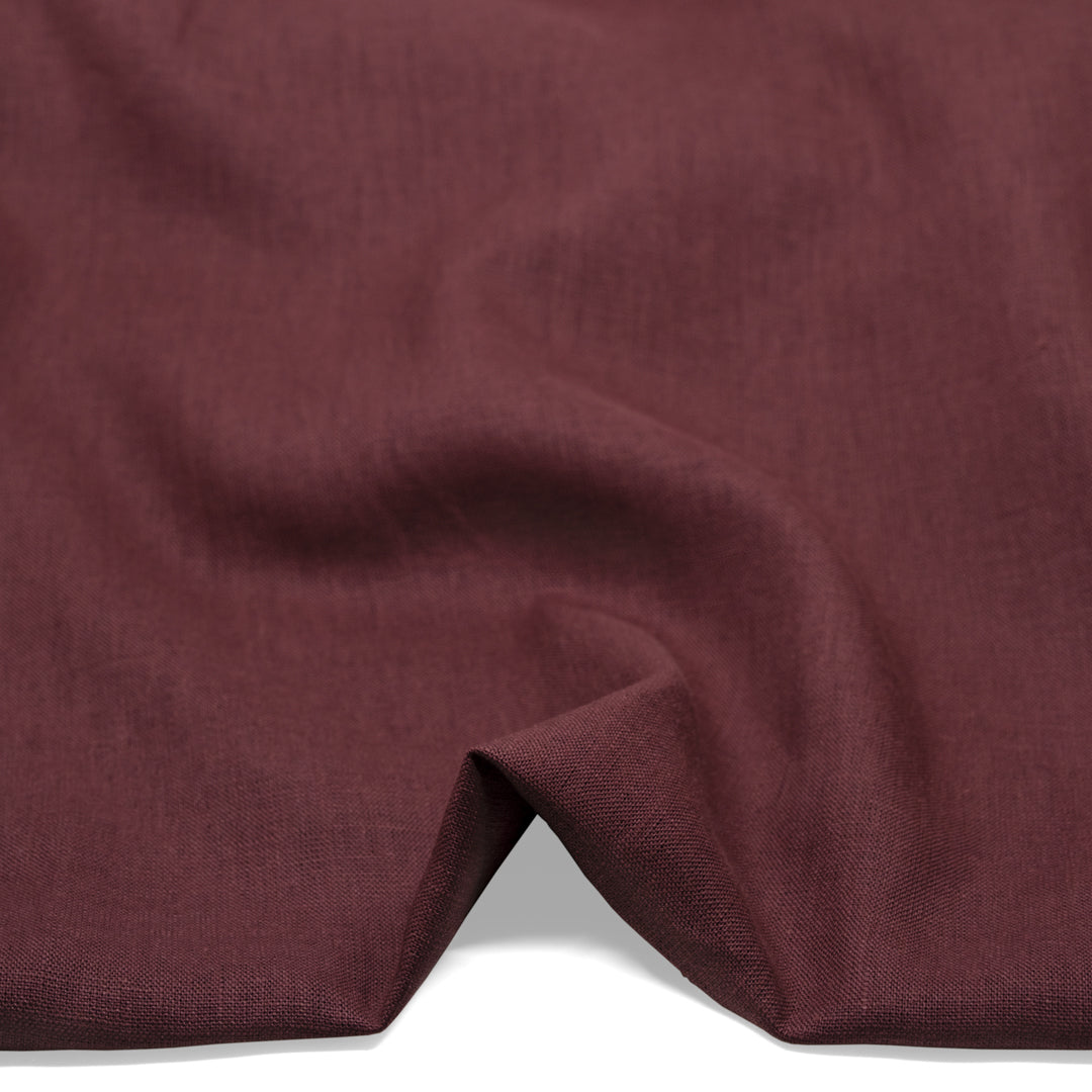 Heritage Heavyweight Linen - Mulberry | Blackbird Fabrics