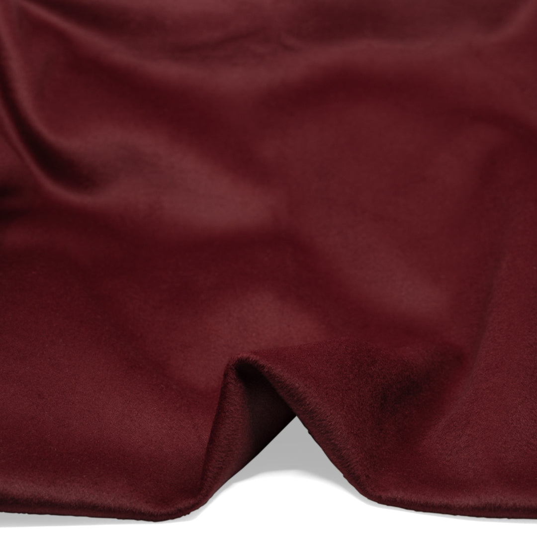 Heavyweight Double Faced Wool Blend Coating - Cranberry | Blackbird Fabrics