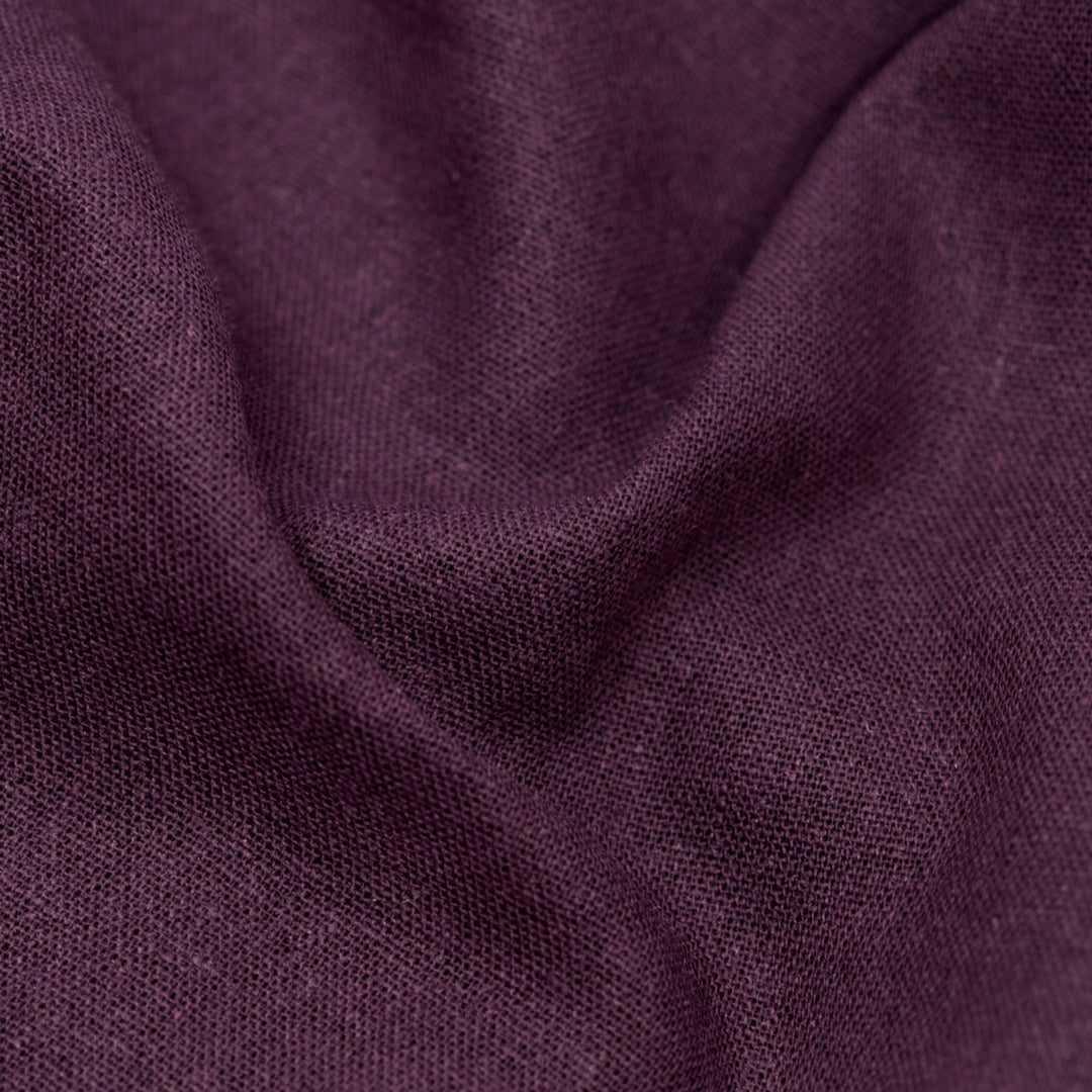 Airy Linen Viscose Blend - Boysenberry | Blackbird Fabrics