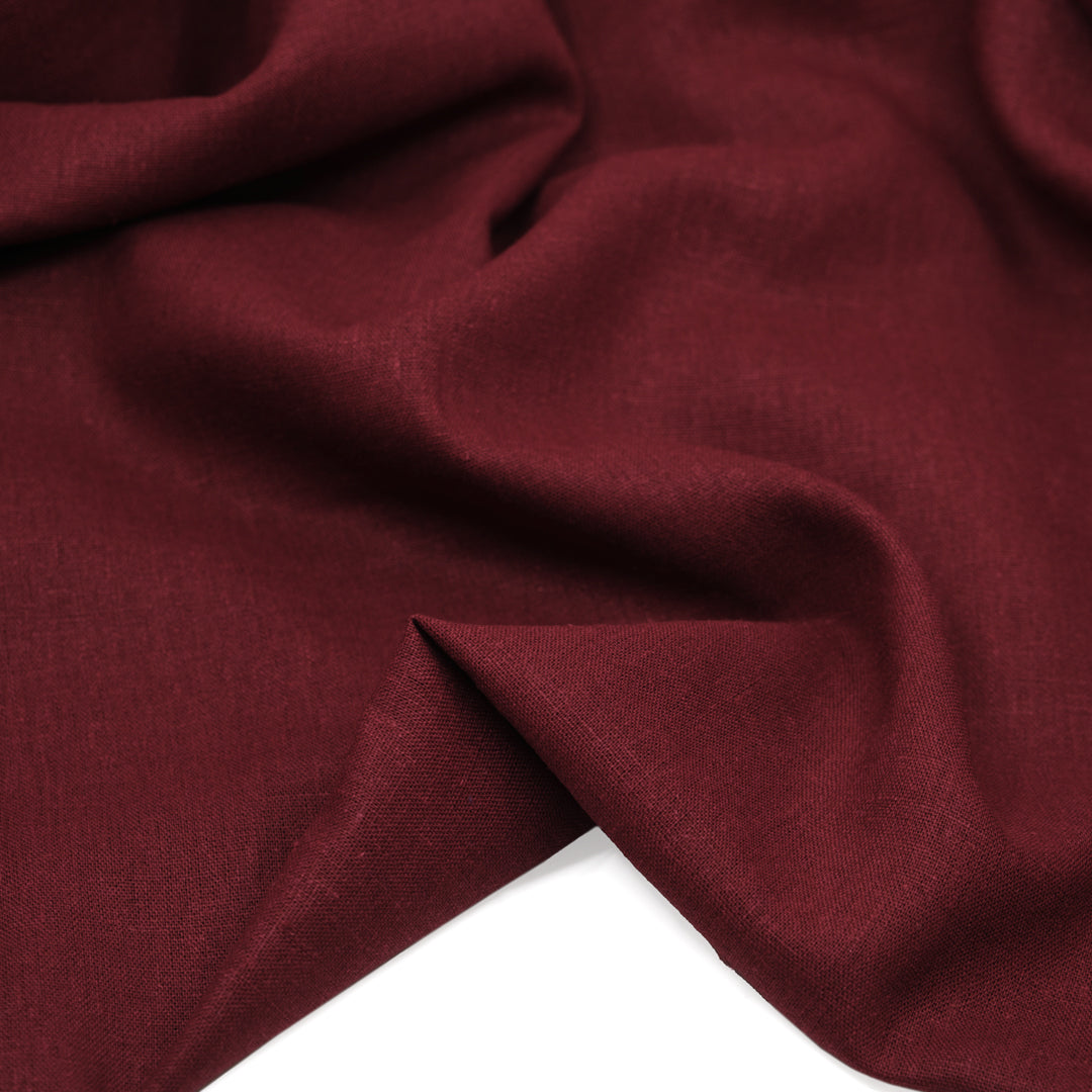 Airy Linen Viscose Blend - Cranberry | Blackbird Fabrics