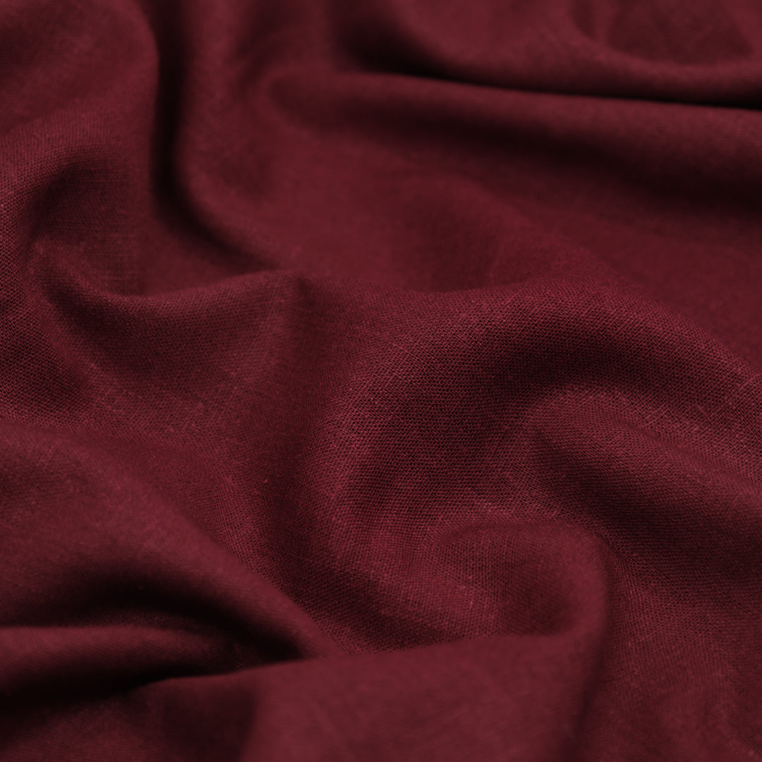 Airy Linen Viscose Blend - Cranberry | Blackbird Fabrics