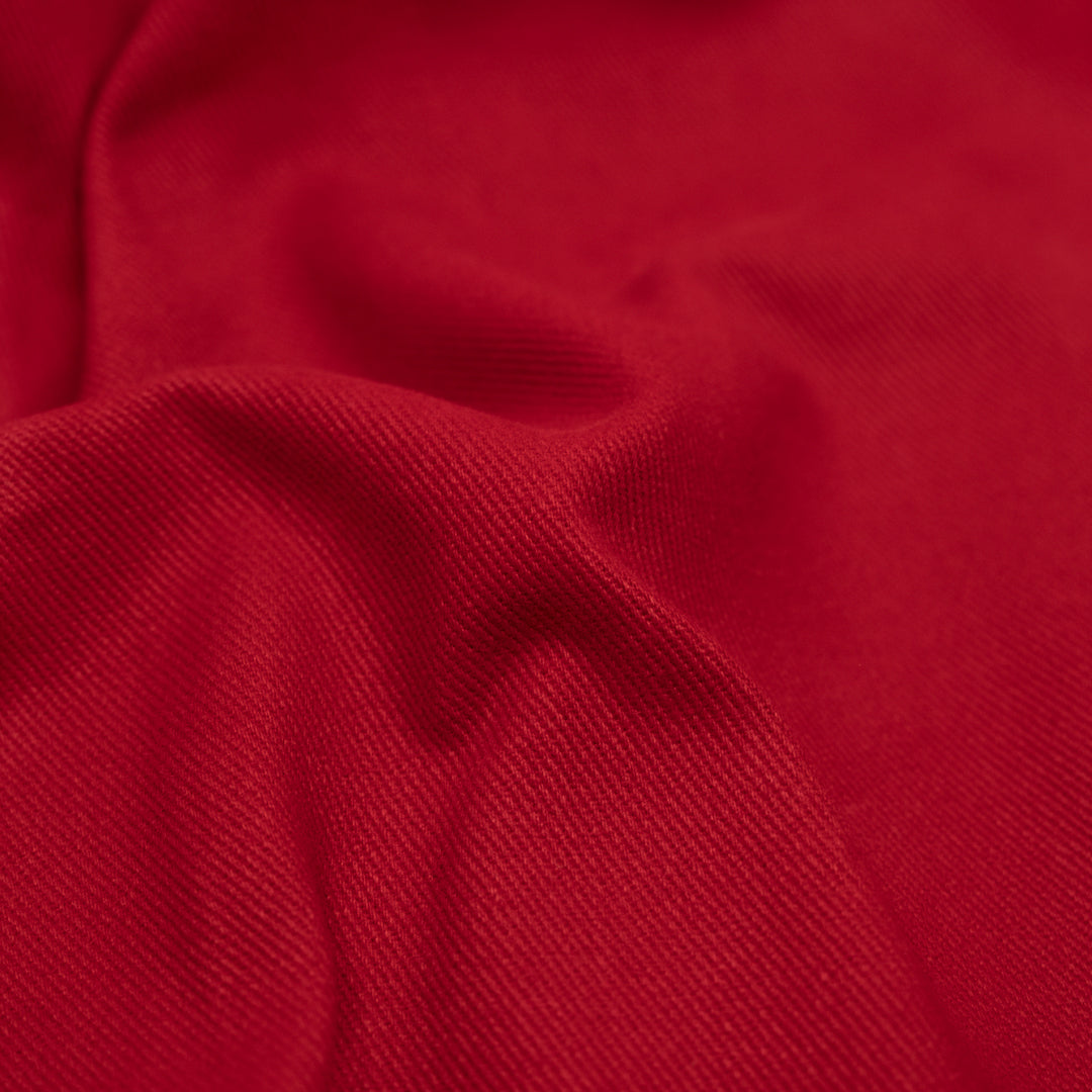 10oz Brushed Bull Denim - Tomato | Blackbird Fabrics
