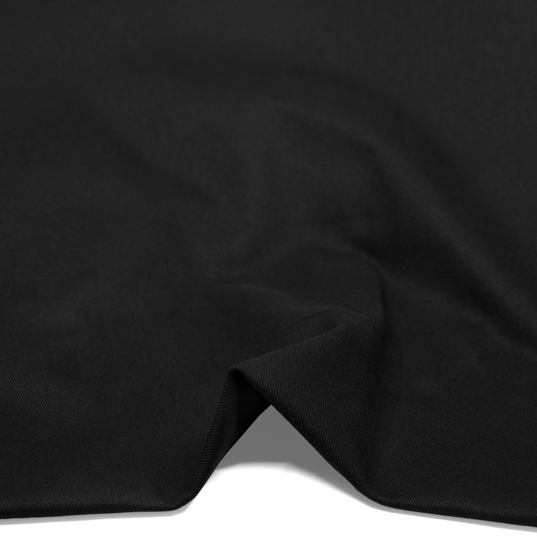 10oz Brushed Bull Denim - Black | Blackbird Fabrics