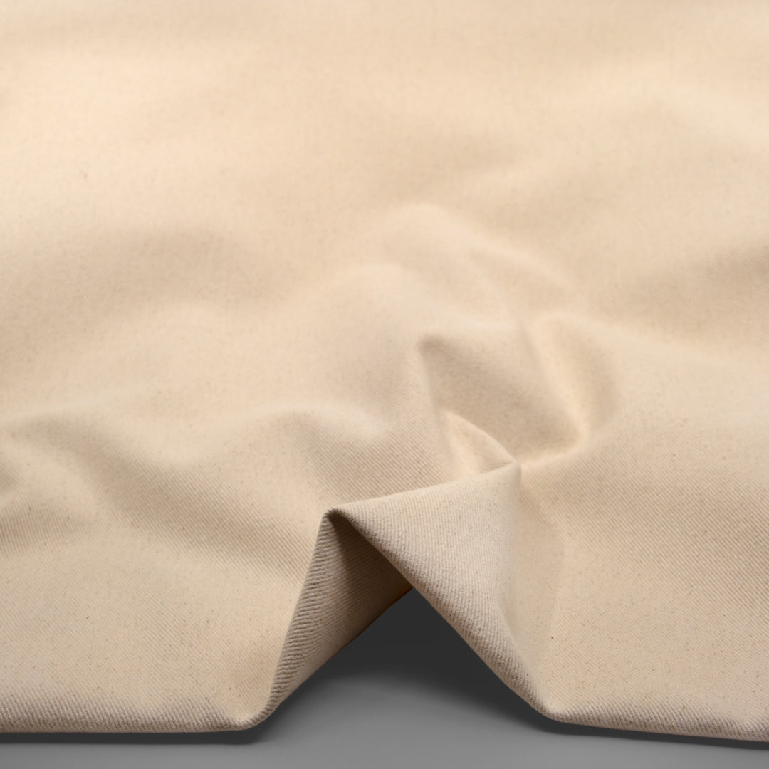 10oz Brushed Bull Denim - Natural | Blackbird Fabrics