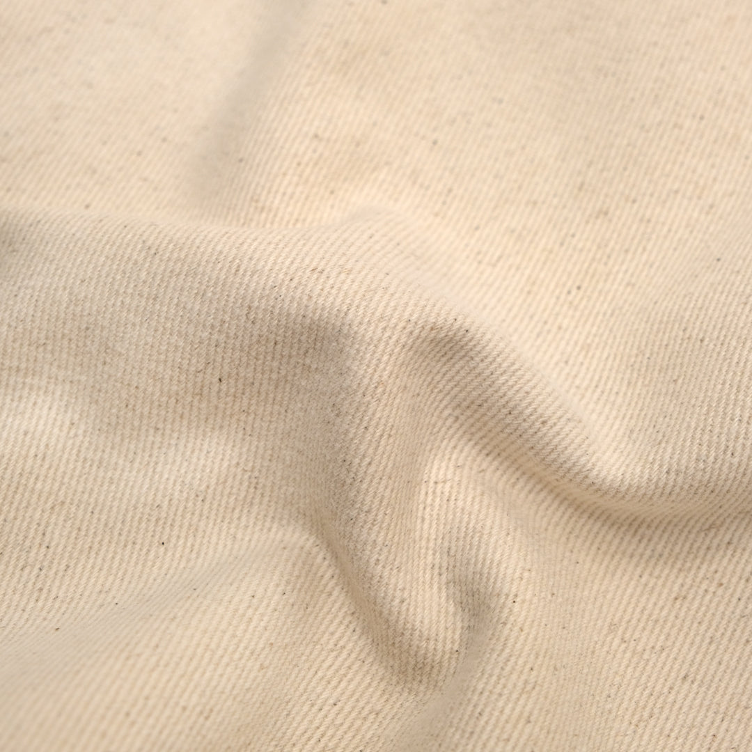 10oz Brushed Bull Denim - Natural | Blackbird Fabrics