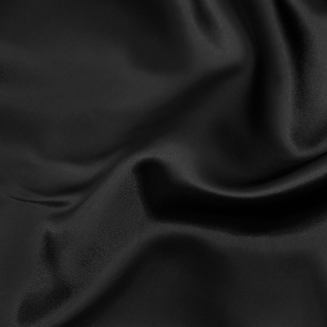 Viscose Poly Twill Lining - Black | Blackbird Fabrics