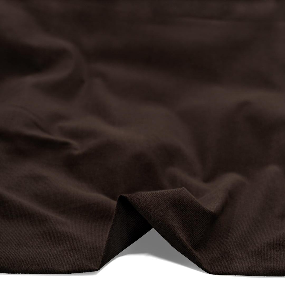 Micro Cotton Corduroy Shirting - Fudge | Blackbird Fabrics