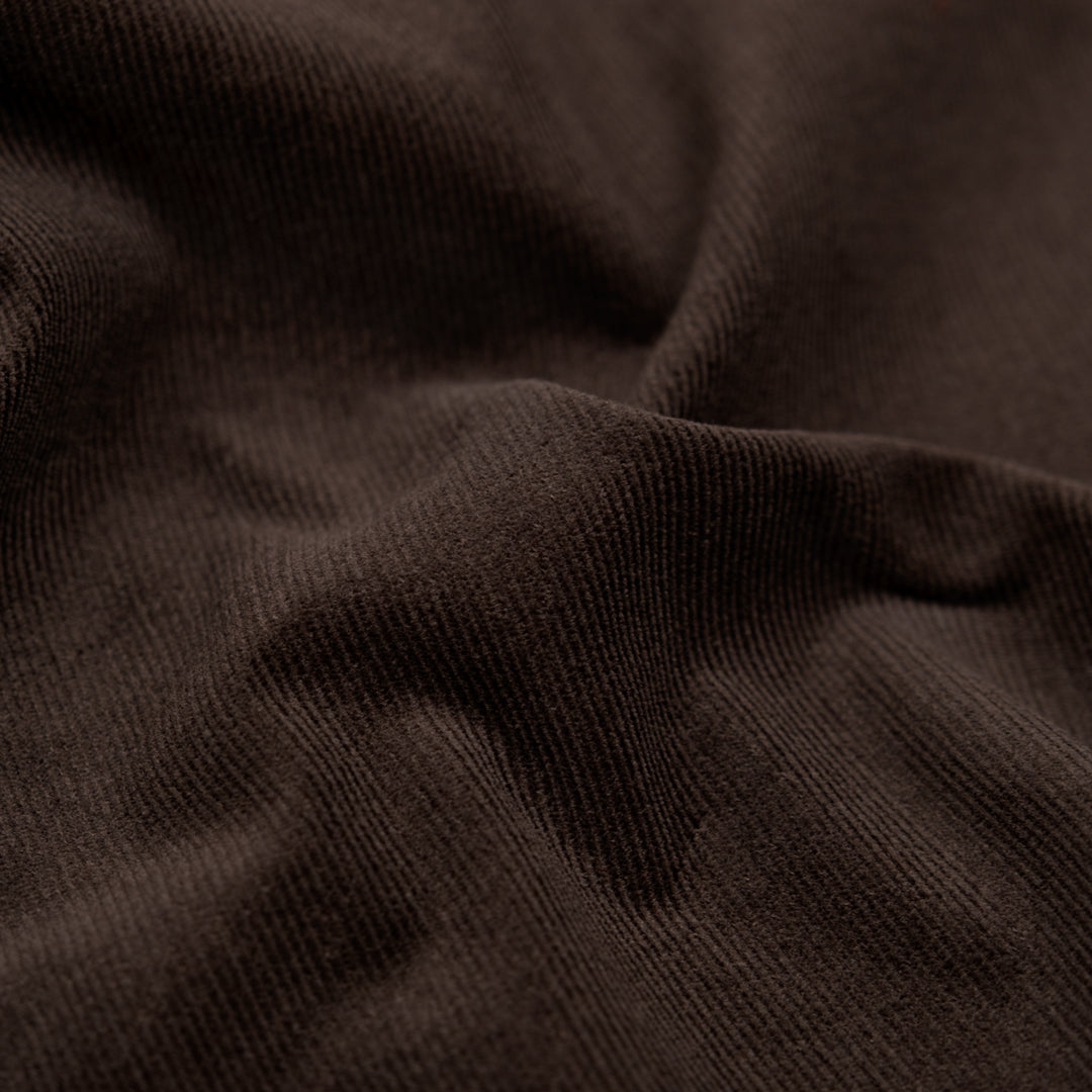 Micro Cotton Corduroy Shirting - Fudge | Blackbird Fabrics