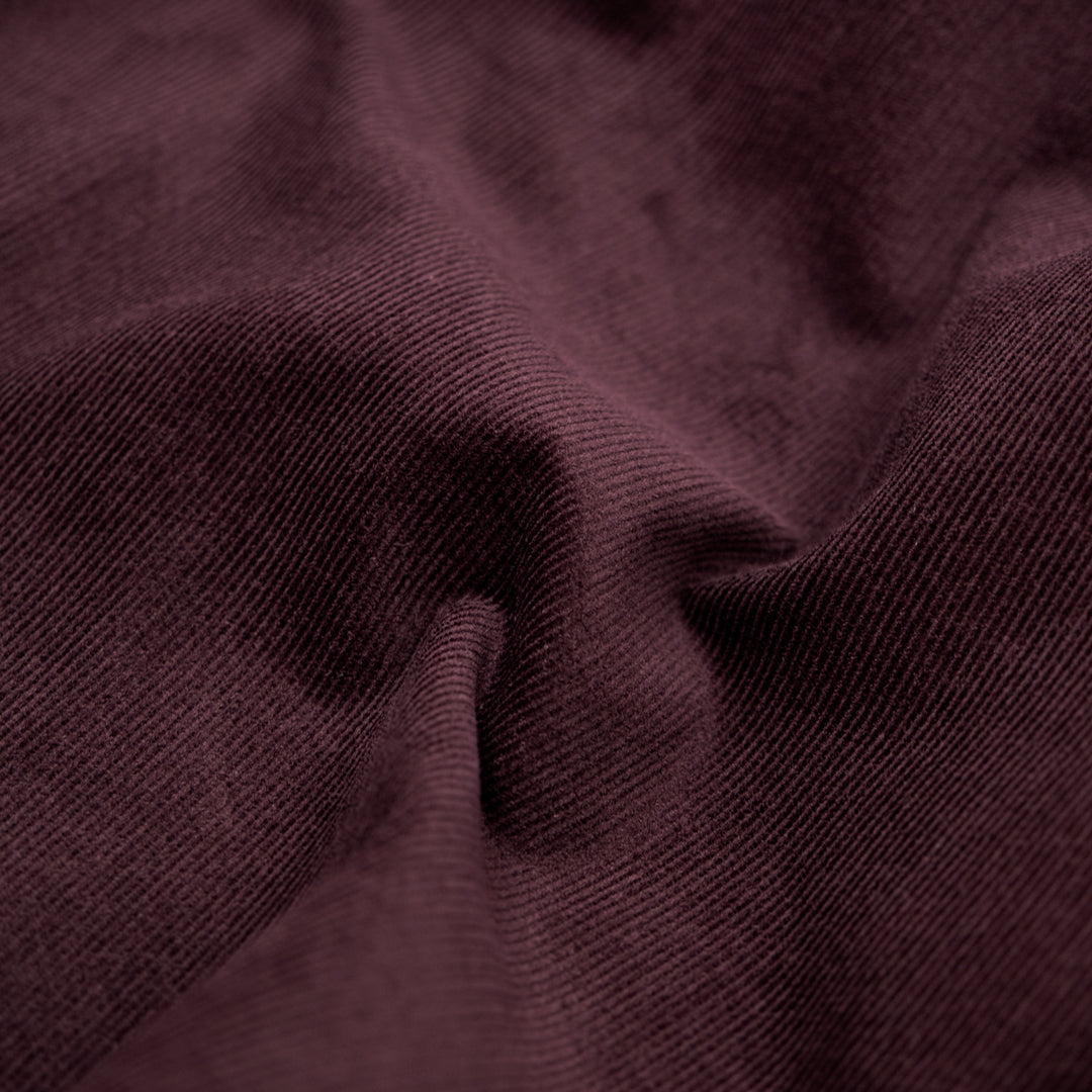 Micro Cotton Corduroy Shirting - Boysenberry | Blackbird Fabrics