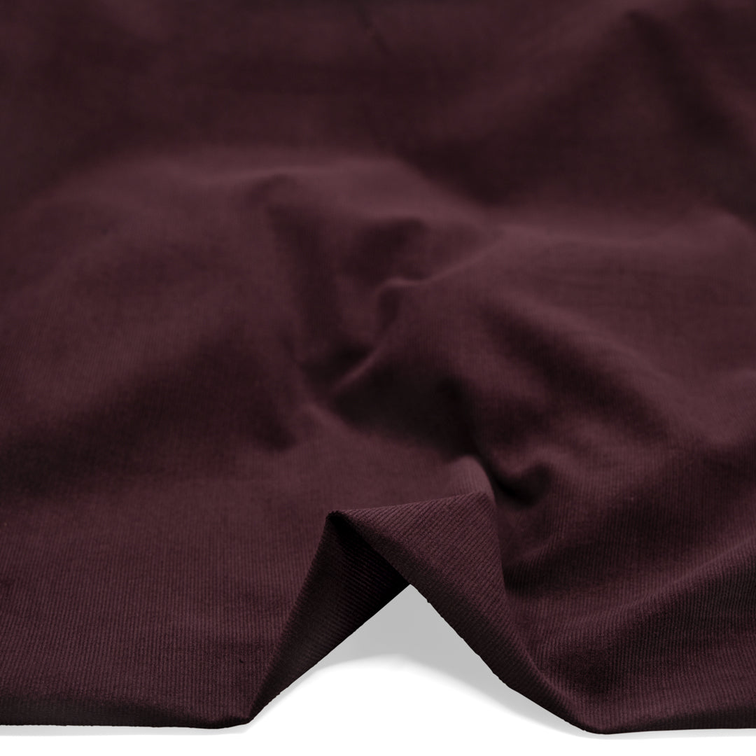 Micro Cotton Corduroy Shirting - Boysenberry | Blackbird Fabrics