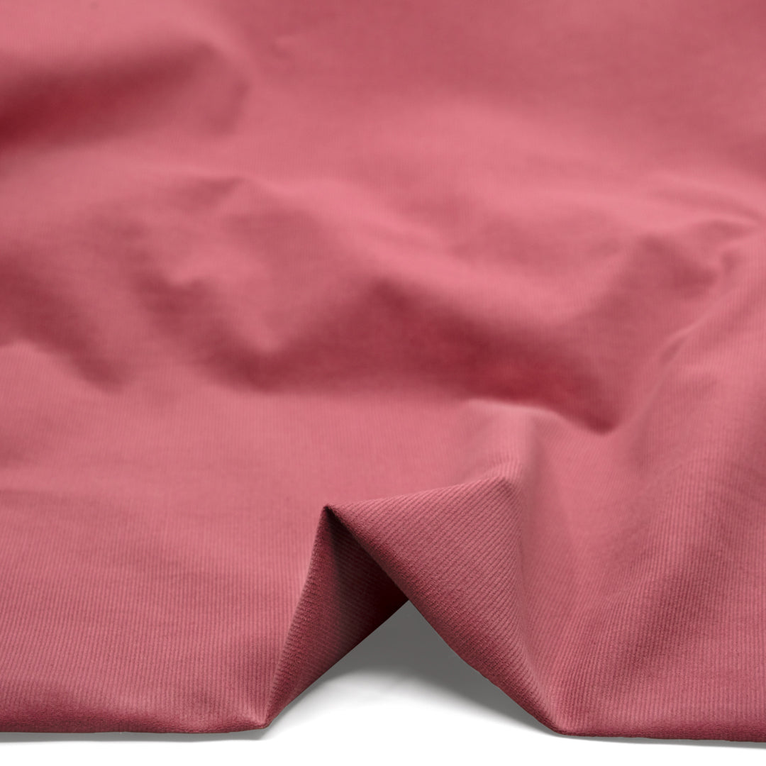 Micro Cotton Corduroy Shirting - Bubblegum | Blackbird Fabrics