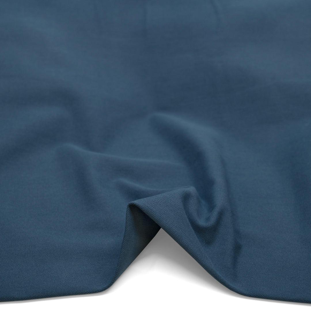 8.5oz Washed Cotton Canvas - Ocean | Blackbird Fabrics