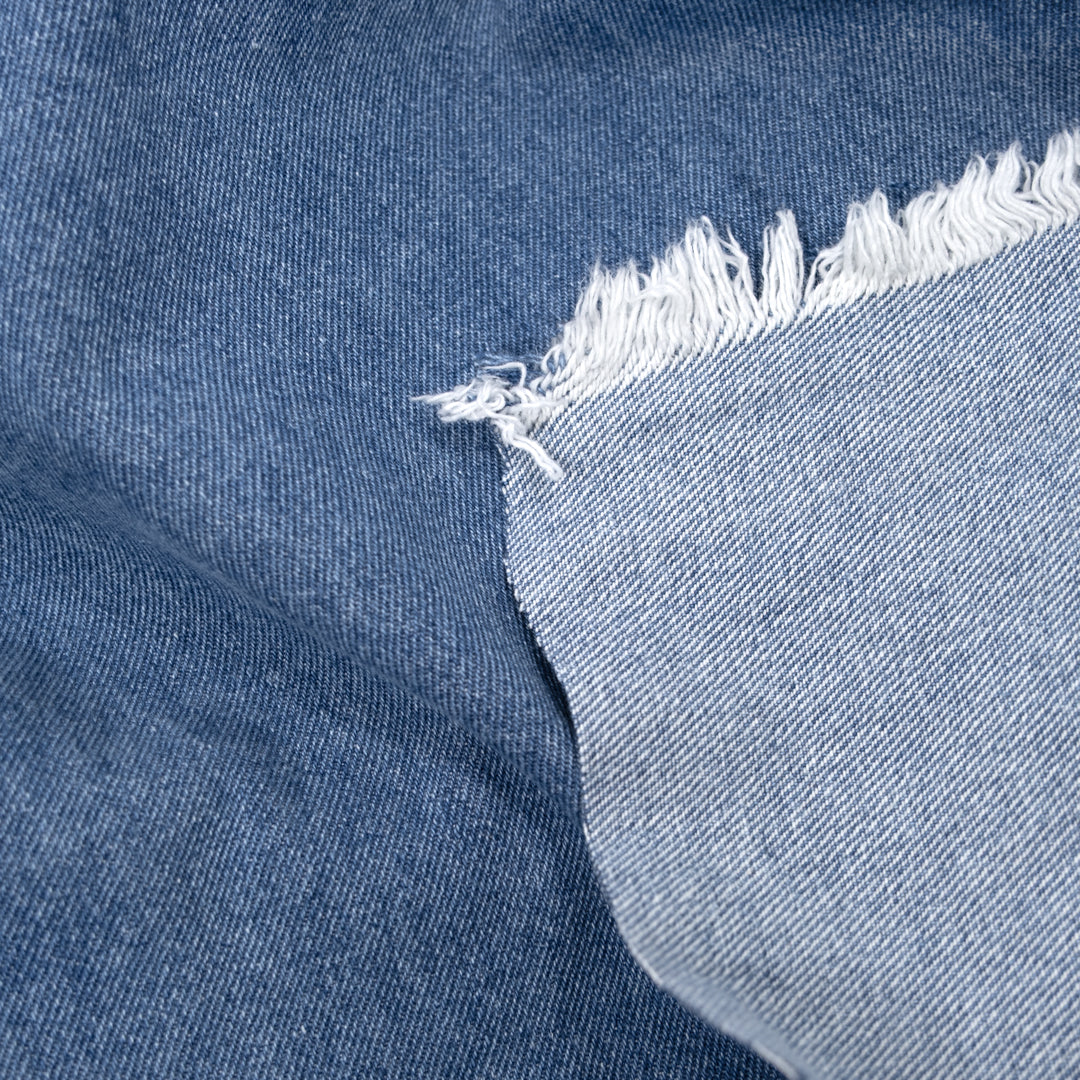 12oz Bleached Denim - Light Indigo | Blackbird Fabrics