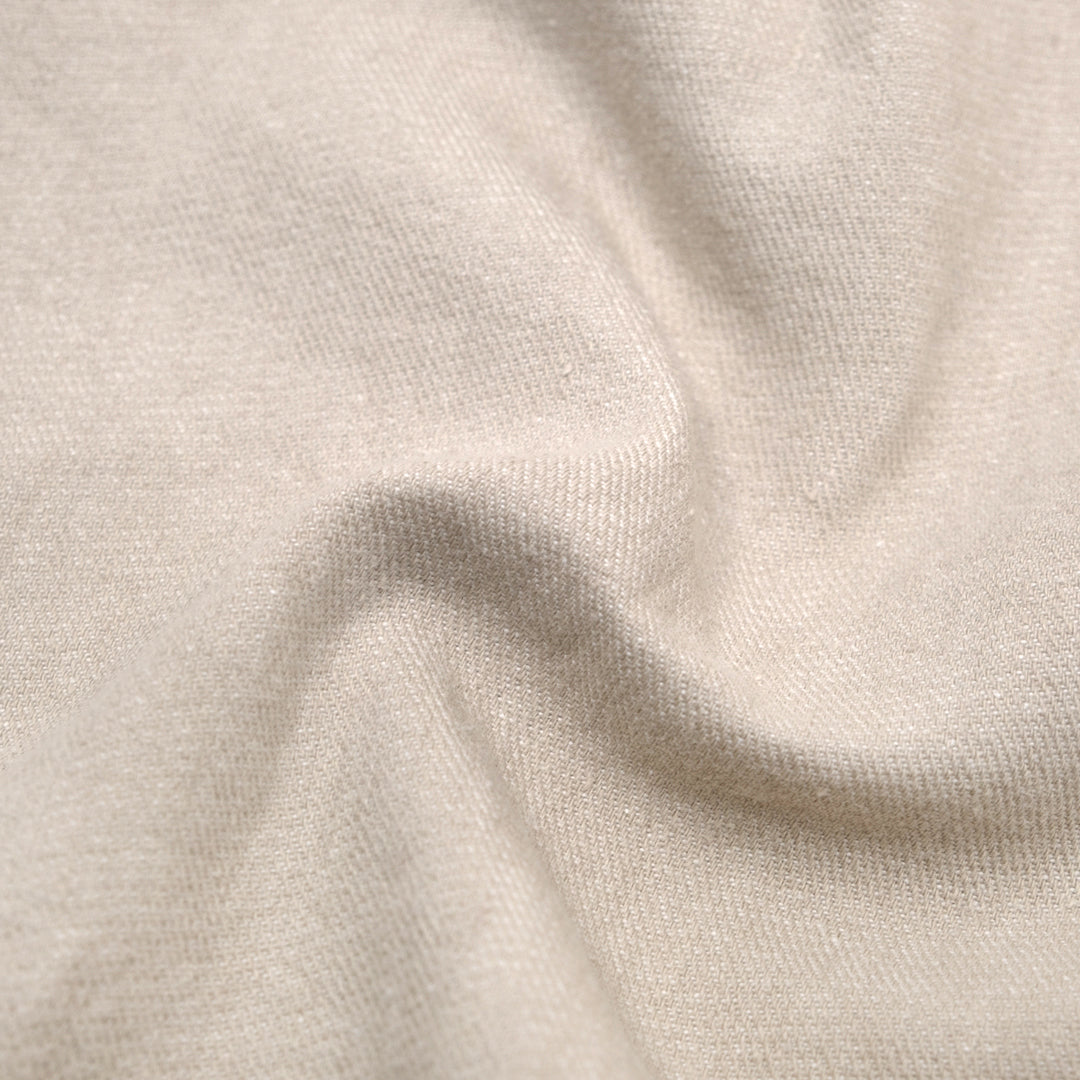 7.5oz Linen Cotton Chambray Denim - Salt | Blackbird Fabrics