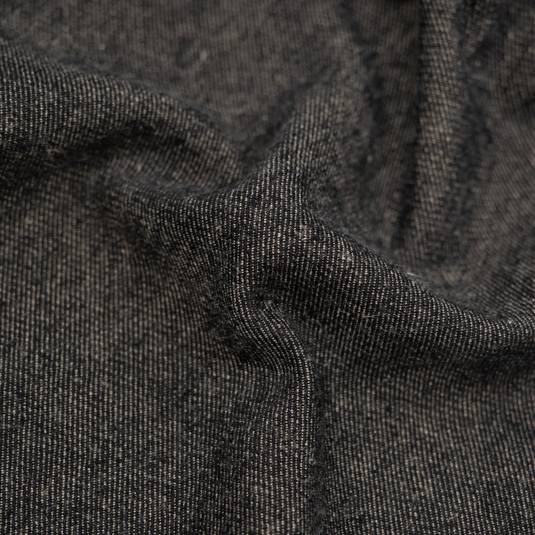 7.5oz Linen Cotton Chambray Denim - Ore | Blackbird Fabrics