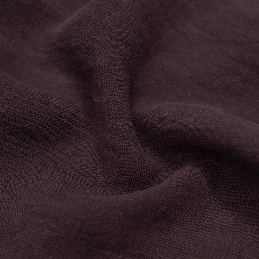 Washed Linen - Prune | Blackbird Fabrics