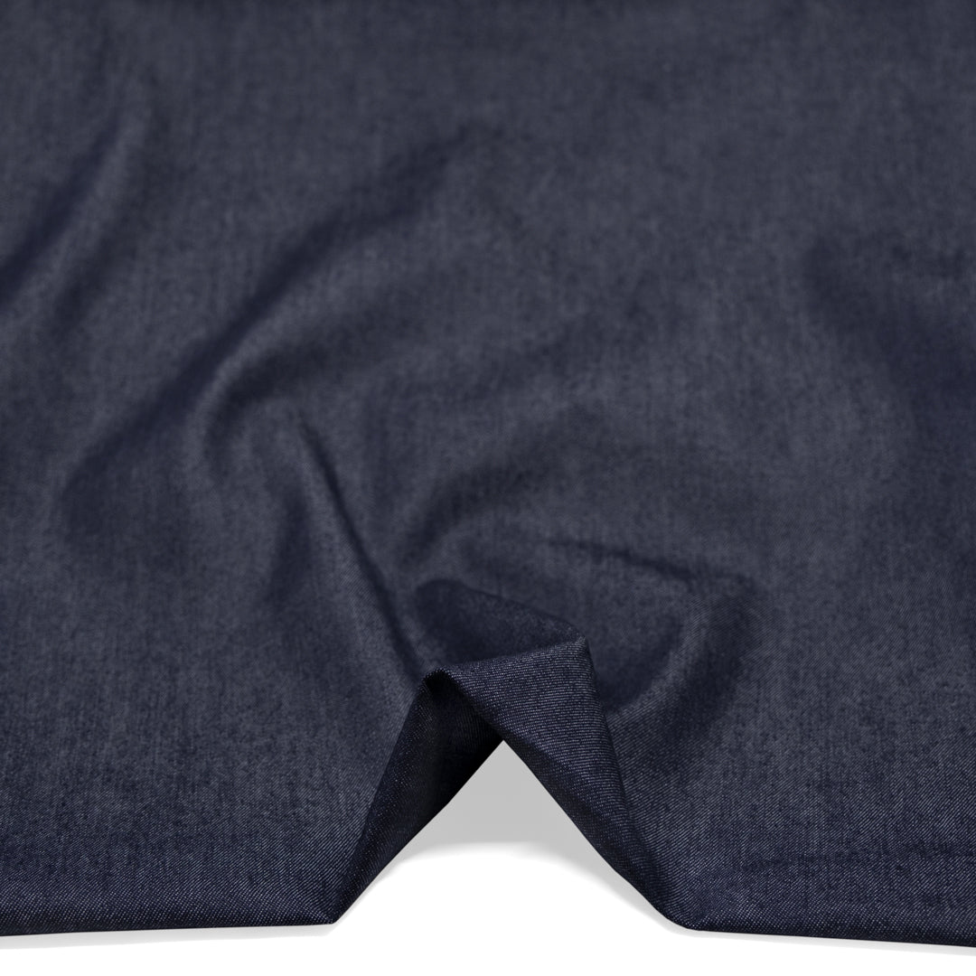 8oz Organic Cotton Lyocell Denim - Dark Indigo | Blackbird Fabrics