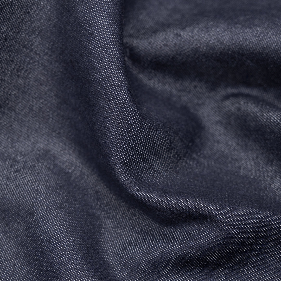 8oz Organic Cotton Lyocell Denim - Dark Indigo | Blackbird Fabrics