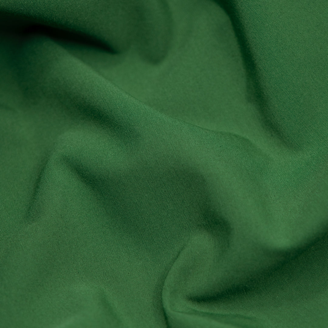 Water Resistant Poly Cotton Rain Shell - Kelly Green | Blackbird Fabrics