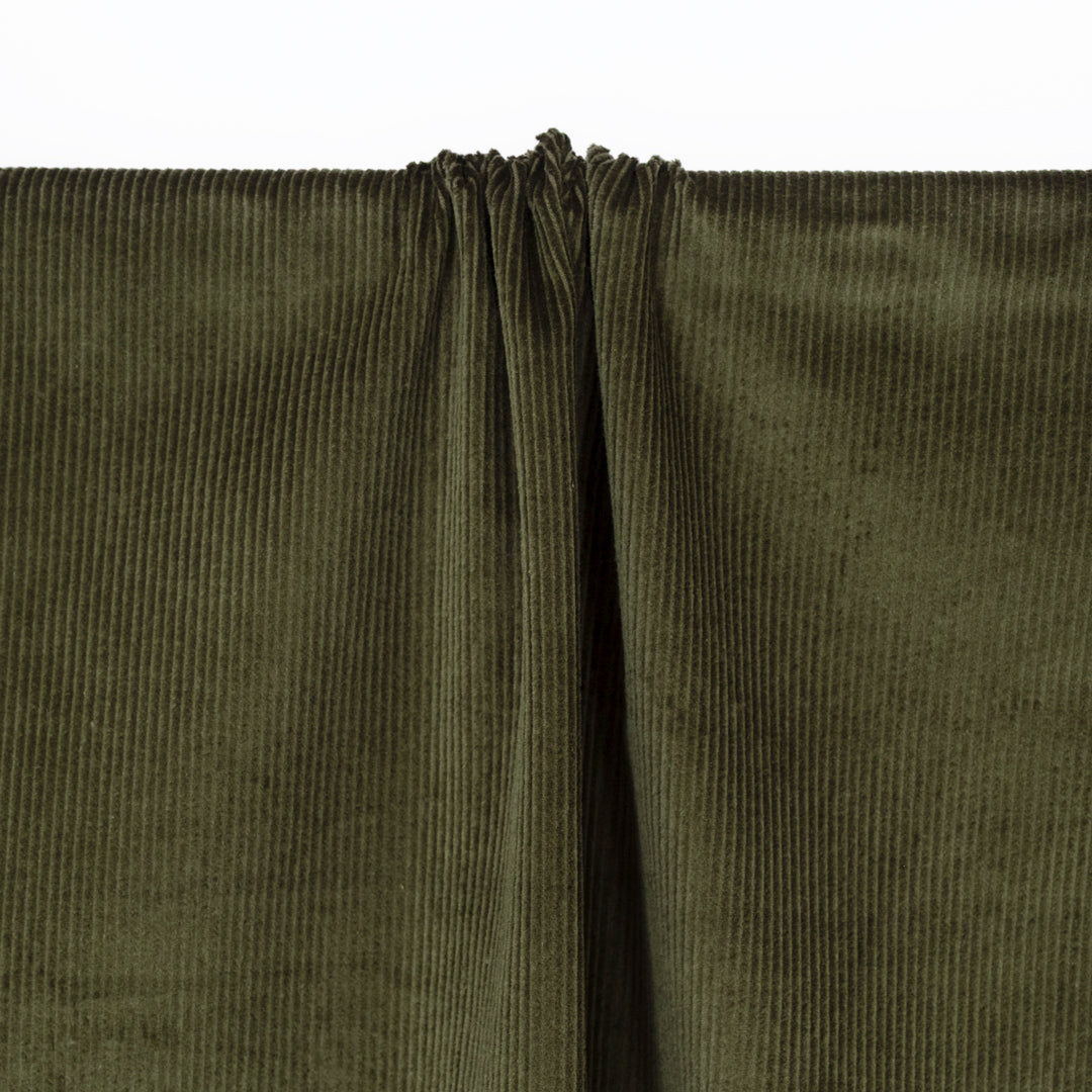 Stretch Cotton Corduroy - Juniper | Blackbird Fabrics