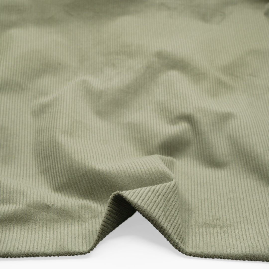 Stretch Cotton Corduroy - Eucalyptus | Blackbird Fabrics
