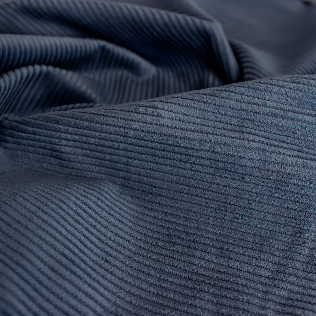 Stretch Cotton Corduroy - Pacific | Blackbird Fabrics